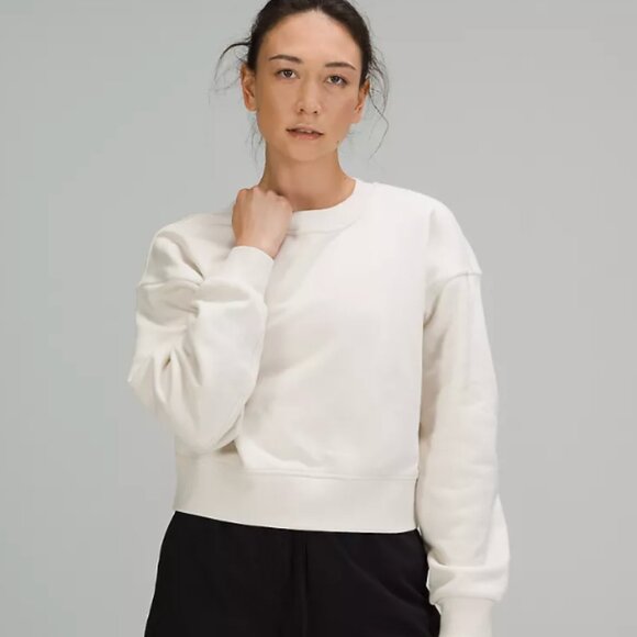 Lululemon Softstreme Perfectly Oversized Cropped Crew - Picture 1 of 3